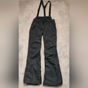 Burton Womens XS Ski Pants With Bib And Removeable Adjustable Suspenders Black